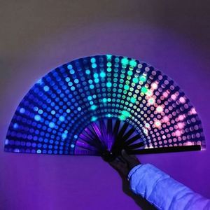 Para Mujeres/Hombres/Drag Queens - Abanico Plegable Grande para Festivales - Ideal para EDM, Festivales de Música, Eventos, Fiestas, Baile, Actuaciones - Product Image 2