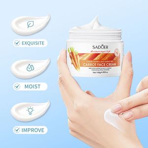 Crema Facial de Belleza de Zanahoria SADOER, Crema Hidratante con Caroteno para el Cuidado de la Piel, Crema Antiarrugas Reafirmante, 140 g - Product Image 4