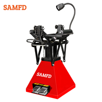 SAMFD Ensemble complet : Pont élévateur 4 colonnes, Machine d'alignement 3D des roues, Équilibreuse de roues, Démonte-pneus et Pont élévateur combiné
