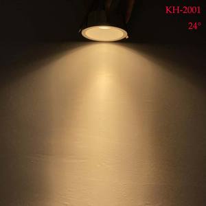 Découpe 75 moulage sous pression en aluminium 24 45 degrés lentille profonde Anti-éblouissement sans scintillement 8W Downlight Cob Led plafonniers lumière vers le bas - Product Image 4