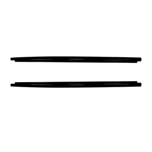 Bmw 5 Series E60 E61 Side Skirt Spoiler Body Kit Piano Black Carbon Fiber Texture 2005-2010 ABS Material - Product Image 5