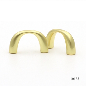 Fashion Design 16mm Flat Head Metal Arch Keeper Strap Handbags Chats Belts Handles Real Gold Bag Special Bag Parts Accessories