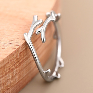 Minimalist Branch Open Ring Adjustable Fashion Jewelry for Women - Product Image 4