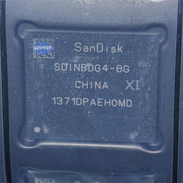 In Stock Ic Chip Original Memory Flash E-MMC 64G-bit 7250 Industrial Embedded Flash Drives 8G SDINBDG4-8G-XI2