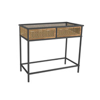 Table de Console au Design minimaliste, vente chaude, bois et fer, Table de Console moderne