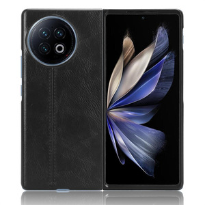 Cuir PU de luxe + coque arrière de téléphone à texture de motif de vache PC pour vivo <span class=keywords><strong>X</strong></span> Fold 2 - Product Image 6