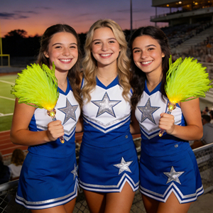 Pompons de cheerleading avec poignée de bâton, lumière alimentée par batterie pour l'esprit d'équipe, la danse sportive, le soutien des adolescents, la fête des mères, la remise des diplômes - Product Image 2