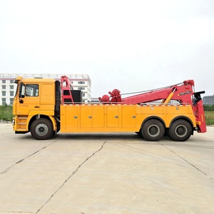 Camión de Remolque Pesado Shacman F3000 de 20 Toneladas, Camión de Rescate 6x4 con Grúa Hidráulica - Product Image 6