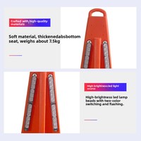 LED Reflektierender Klang-Licht-Warnkegel für Notfälle auf der Straße, Hochgeschwindigkeits-Baustellenwarnleuchte mit Sprachhorn und Fernbedienung