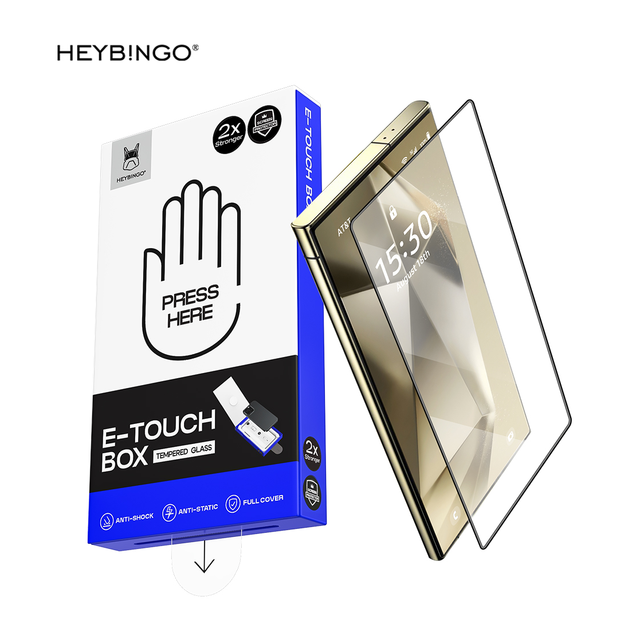 Easy Install Screen Protector for Samsung S24 Ultra S23 Mobile Cell Phone Tempered Glass Film Protector With Installation Kit