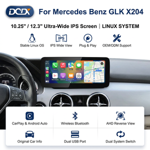 Reproductor de Video para Auto con Sistema Linux, Multimedia Inalámbrico, Android AUTO, CarPlay, Pantalla de 12.3 Pulgadas y 10 Pulgadas para Mercedes Benz GLK X204 - Product Image 1