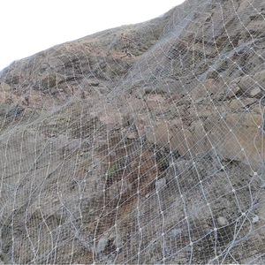 Treillis métallique tissé en câble d'acier galvanisé pour la protection contre les chutes de roche sur les routes de montagne - Treillis métallique Bochang - Product Image 1