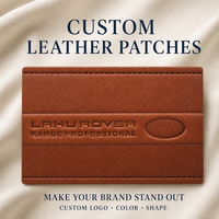 Écussons en cuir gaufré personnalisés, étiquettes thermocollantes pour vestes, vêtements de sport et vêtements de mode