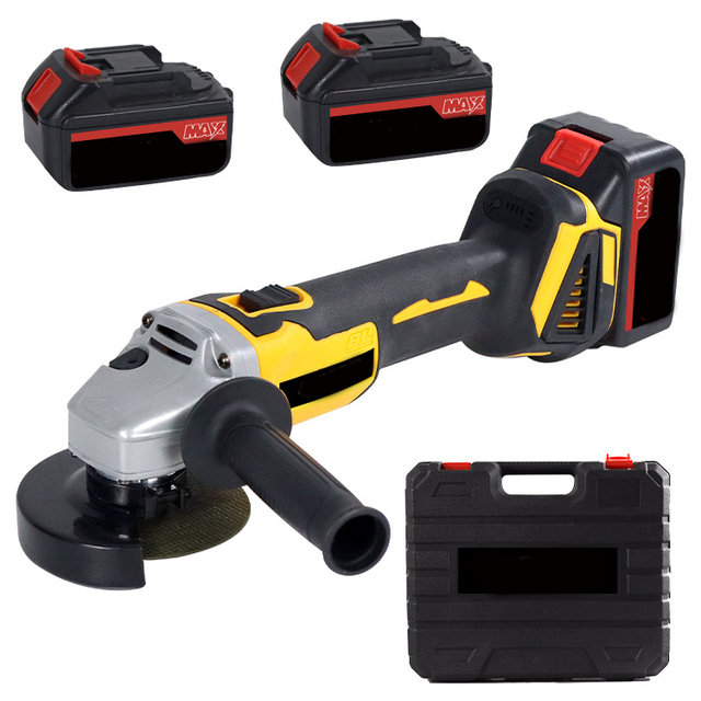 100mm Heavy-Duty Cordless Angle Grinder Brushless Motor Variable Speed Control DIY/Industrial Li-ion Battery Portable 125mm