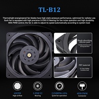 Refroidisseur liquide pour processeur Thermalright FROZEN Edge 360 Noir avec ventilateur PWM 120 mm, 360 Noir Cold Row pour boîtier d'ordinateur