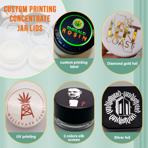 Trung Quốc 1g 5G Vàng tập trung ít chiết xuất thủy tinh lọ mạ điện trẻ em bằng chứng thủy tinh container hoa khô Rosin 5ml vàng Jar - Product Image 6