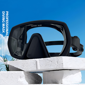 <span class=keywords><strong>Masque</strong></span> de plongée professionnel à lentille unique en silicone souple, vision <span class=keywords><strong>sous</strong></span>-marine claire, anti-buée, <span class=keywords><strong>pour</strong></span> la plongée avec <span class=keywords><strong>tuba</strong></span> et la natation - Product Image 2