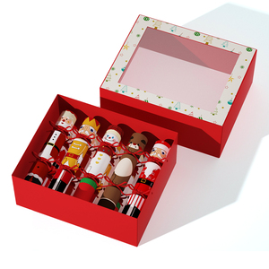 Tái Chế Sang Trọng Giáng Sinh Hộp Quà Tặng 6 Pcs 2025 Kỳ Nghỉ Giáng Sinh Bánh Với Giải Thưởng Tùy Chỉnh Giáng Sinh Bánh - Product Image 4