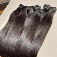 Extensions de cheveux vietnamiens bruts super double drawn, brillants, ultra-lisses, trame naturelle, lots de cheveux humains en gros en stock
