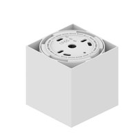 Downlight Komersial Modern 220V IP65 Desain Baru Persegi Tahan Air Cob LED Suhu Warna 4000K untuk Rumah 12W Pemasangan Permukaan