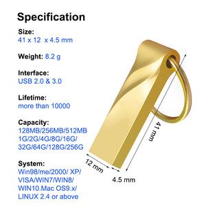 Mini kim loại vòng <span class=keywords><strong>USB</strong></span> Flash <span class=keywords><strong>Drive</strong></span> <span class=keywords><strong>1GB</strong></span> 2GB 4GB 8GB 16GB 32GB 64GB biểu tượng tùy chỉnh <span class=keywords><strong>USB</strong></span> Memory Stick Pendrive - Product Image 6