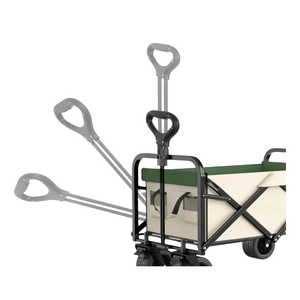 Chariot pliable portable en acier robuste personnalisé Chariot chariot pliable pour plage, camping et jardin