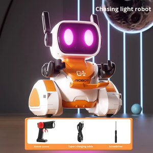 <span class=keywords><strong>Robot</strong></span> polyvalent de poursuite de cibles lumineuses, jouet de bureau en plastique télécommandé avec plateau de livraison, <span class=keywords><strong>transformable</strong></span> DIY - Product Image 6