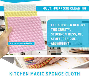 20 मैजिक स्पंज इरेज़र शीट का पैक कॉन्टेक्स पॉइंट डिजाइन मल्टी सतह क्लीनर बर्तन रसोई काउंटर सफाई कपड़े - Product Image 3