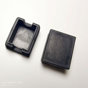 Furniture Foot <b>Pads</b> 40x50 Square Plastic End Caps For Shelves Tables <b>Chairs</b> Cabinets Easy Installation - Product Image 1