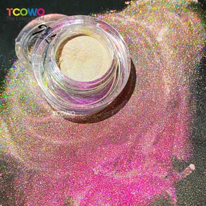 Xu hướng mới Holographic Aurora cọ xát bụi Chrome Nail bột gương Laser Tắc Kè Hoa Ngọc Trai sắc tố Chromium Tint cho móng tay nghệ thuật - Product Image 3