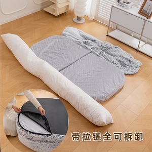 Cama Ovalada para Mascotas, Cama Grande para Perros, Cálida para Invierno, Desmontable y Lavable, Sofá, Colchoneta para Dormir y Descansar, Rellena de Fibra de Poliéster - Product Image 3