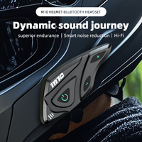 Casque de moto avec écouteurs SM10 pour les longues distances, batterie 25h, réduction de bruit CVC, étanche IP67