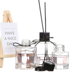 50ml 100ml 120ml Clear Empty Six Edges Aromatherapy Reed Diffuser Fragrance Glass Bottle With Packaging