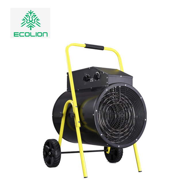 Low Noise Fast Heating Mini Industrial Automatic Portable Waterproof Ceramic 3000w 220v Warm Air Blower Electric Fan Heater