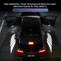 Projecteur de lumière de bienvenue pour tapis de porte (Aile d'ange) pour Toyota Sienna, Granvia, Avalon, Camry, Crown