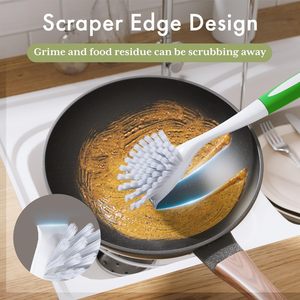 PP spazzola <span class=keywords><strong>per</strong></span> lavastoviglie con setole Abrasive TPR <span class=keywords><strong>per</strong></span> pentole da cucina lavandini pentole vasca da bagno piastrelle e stoviglie <span class=keywords><strong>per</strong></span> la pulizia - Product Image 3