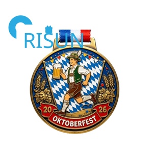 Medalla de Metal 3D en Relieve para Festival de <span class=keywords><strong>Cerveza</strong></span>, Carrera 5K 10K, Medalla Personalizada con Abrebotellas de <span class=keywords><strong>Cerveza</strong></span> Oktoberfest, Medallón con Cinta - Product Image 3