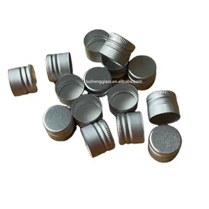 silver 20mm Aluminum screw cap for bottles 13mm 15mm 18mm 20mm 22mm 24mm LOGO printed custom