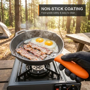 <span class=keywords><strong>Set</strong></span> di Pentole da Campeggio di Alta Qualità per 2-3 Persone, 3 Pezzi, Compatibile con Fornello a Gas Portatile per BBQ, Picnic, Escursionismo e Cucina all'Aperto - Product Image 3