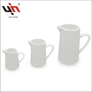 Venta de fábrica, pequeña jarra de agua de cerámica caliente, juego de jarra de cerámica para restaurante, jarra de leche para leche, Arte Latte - Product Image 5