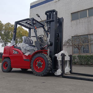 Фермерский порт, склад, китайский производитель, Montacargas, новый двигатель CPCD35, 3,5 тонный дизельный вилочный погрузчик с 3-ступенчатой мачтой - Product Image 6
