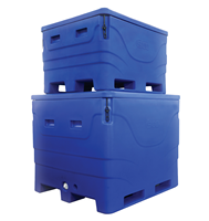 Conteneur isotherme extra large de 1000 L de qualité alimentaire pour le stockage du poisson, fabriqué par rotomoulage, pour la pêche en mer et la transformation des fruits de mer
