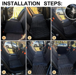 Qeepei Housse de siège de voiture étanche et résistante aux taches pour hamac pour animaux de compagnie pour chiens - Product Image 6