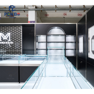 <span class=keywords><strong>Vitrine</strong></span> à bijoux en verre de luxe sur mesure, <span class=keywords><strong>éclairage</strong></span> <span class=keywords><strong>LED</strong></span> haut de gamme, mobilier d'exposition pour la nouvelle conception d'intérieur de bijouterie - Product Image 5