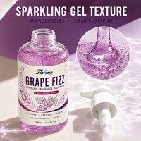 Private Label OEM ODM 300ml Grape Fizz Sprankelende Geur Body Wash Glycerine Hydraterende Verfrissende Fruitgeur Douchegel