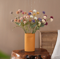 Fleurs artificielles Globe Amarante, fausses boules de pompons multicolores en soie écologique, pour arrangements floraux de Noël et de la maison