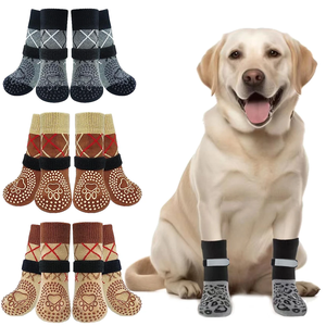 Chaussettes pour chien pour empêcher de lécher les pattes sur le trottoir chaud, antidérapantes - Chaussures pour chien, bottes, fabrication de nouveaux protège-pattes pour sols en bois dur - Product Image 1