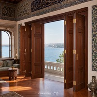 Portes pliantes modernes en alliage d'aluminium avec double vitrage trempé pour hall, patio extérieur contemporain, entrée d'hôtel, résistantes aux rayures