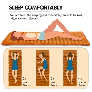 Tapis de couchage de camping ultraléger, léger et autogonflant, avec pompe à pied intégrée - Product Image 5