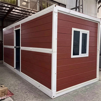 Maison de conteneur pliable de luxe de 40 pieds, bureau modulaire, maison préfabriquée facile à assembler, mini-maisons préfabriquées